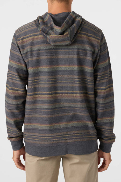O'Neill Bavaro Stripe Pullover Sweatshirt-Graphite