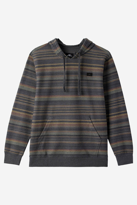 O'Neill Bavaro Stripe Pullover Sweatshirt-Graphite