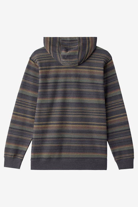 O'Neill Bavaro Stripe Pullover Sweatshirt-Graphite