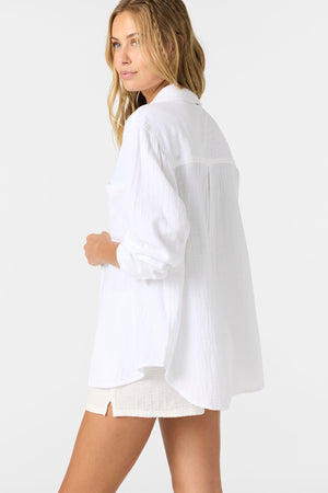 O'Neill Leni Relaxed L/S Shirt-White