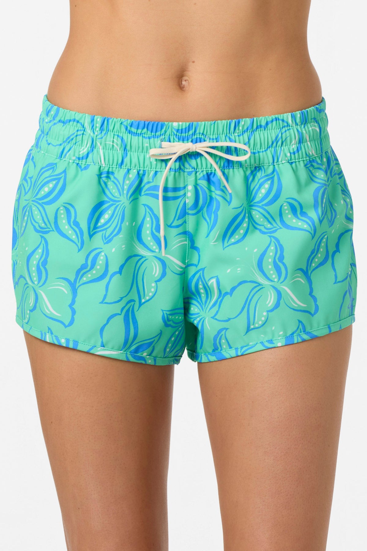 O'Neill Saltwater Essentials Balboa Printed 2 Boardshorts-Jade Cream