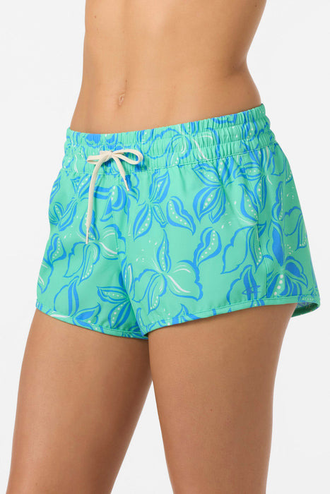 O'Neill Saltwater Essentials Balboa Printed 2 Boardshorts-Jade Cream