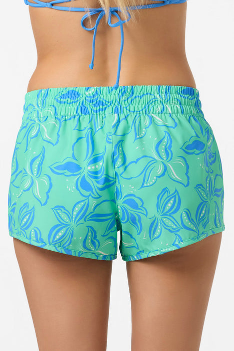 O'Neill Saltwater Essentials Balboa Printed 2 Boardshorts-Jade Cream
