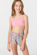 O'Neill Girls Balboa Printed 2 Boardshorts-Multi Clr 2
