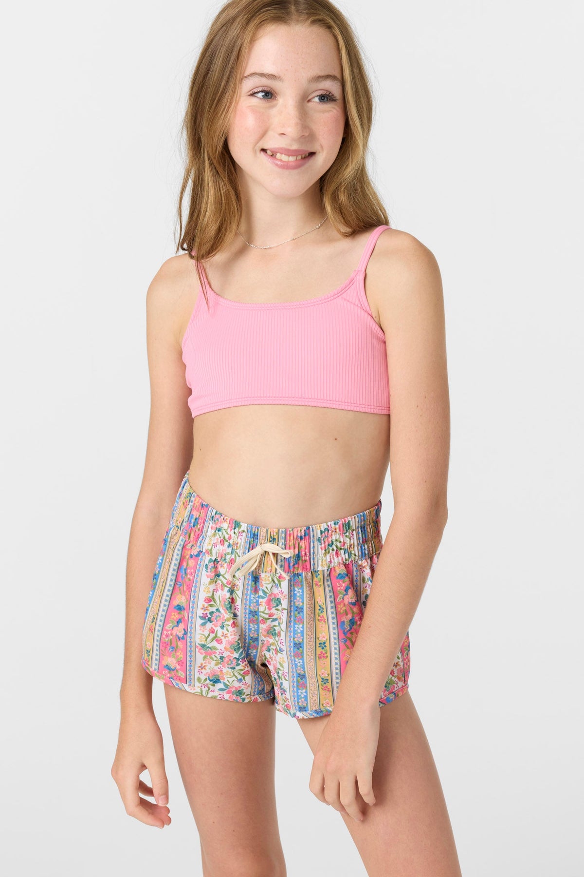 O'Neill Girls Balboa Printed 2 Boardshorts-Multi Clr 2