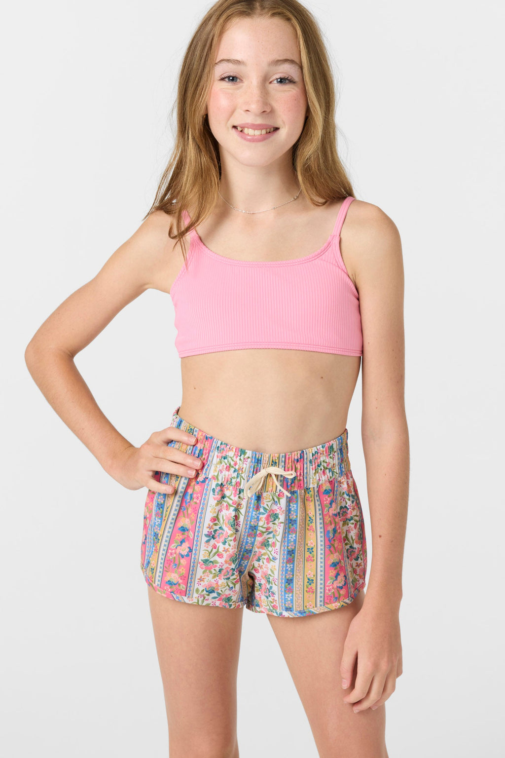 O'Neill Girls Balboa Printed 2 Boardshorts-Multi Clr 2