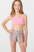 O'Neill Girls Balboa Printed 2 Boardshorts-Multi Clr 2