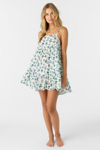 O'Neill Saltwater Essentials Rilee Printed Dress-Vanilla