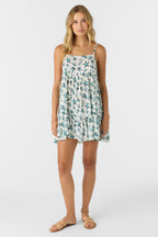 O'Neill Saltwater Essentials Rilee Printed Dress-Vanilla