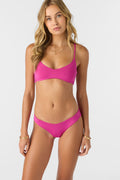 O'Neill Saltwater Solids Huntington Top-Fuchsia