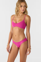 O'Neill Saltwater Solids Huntington Top-Fuchsia