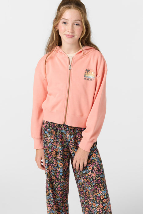 O'Neill Darcie Girls Sweatshirt-Coral Haze