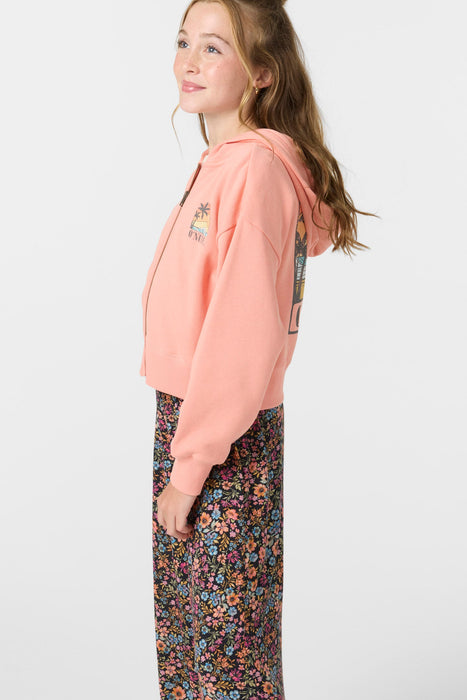 O'Neill Darcie Girls Sweatshirt-Coral Haze