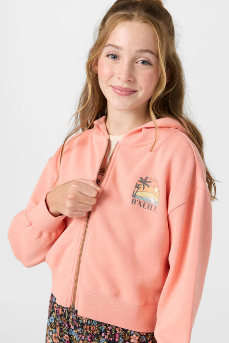 O'Neill Darcie Girls Sweatshirt-Coral Haze