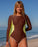 Seea Helen Surf Suit One Piece-Cappuccino