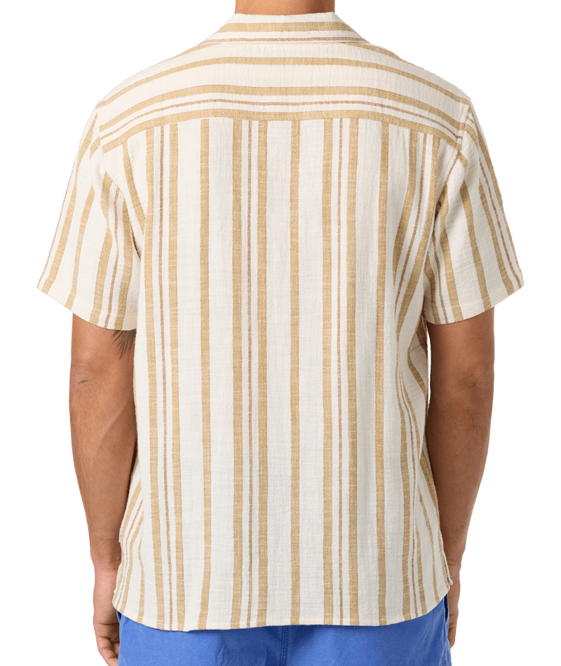 O'Neill OG Stripe S/S Woven Shirt-Tofu