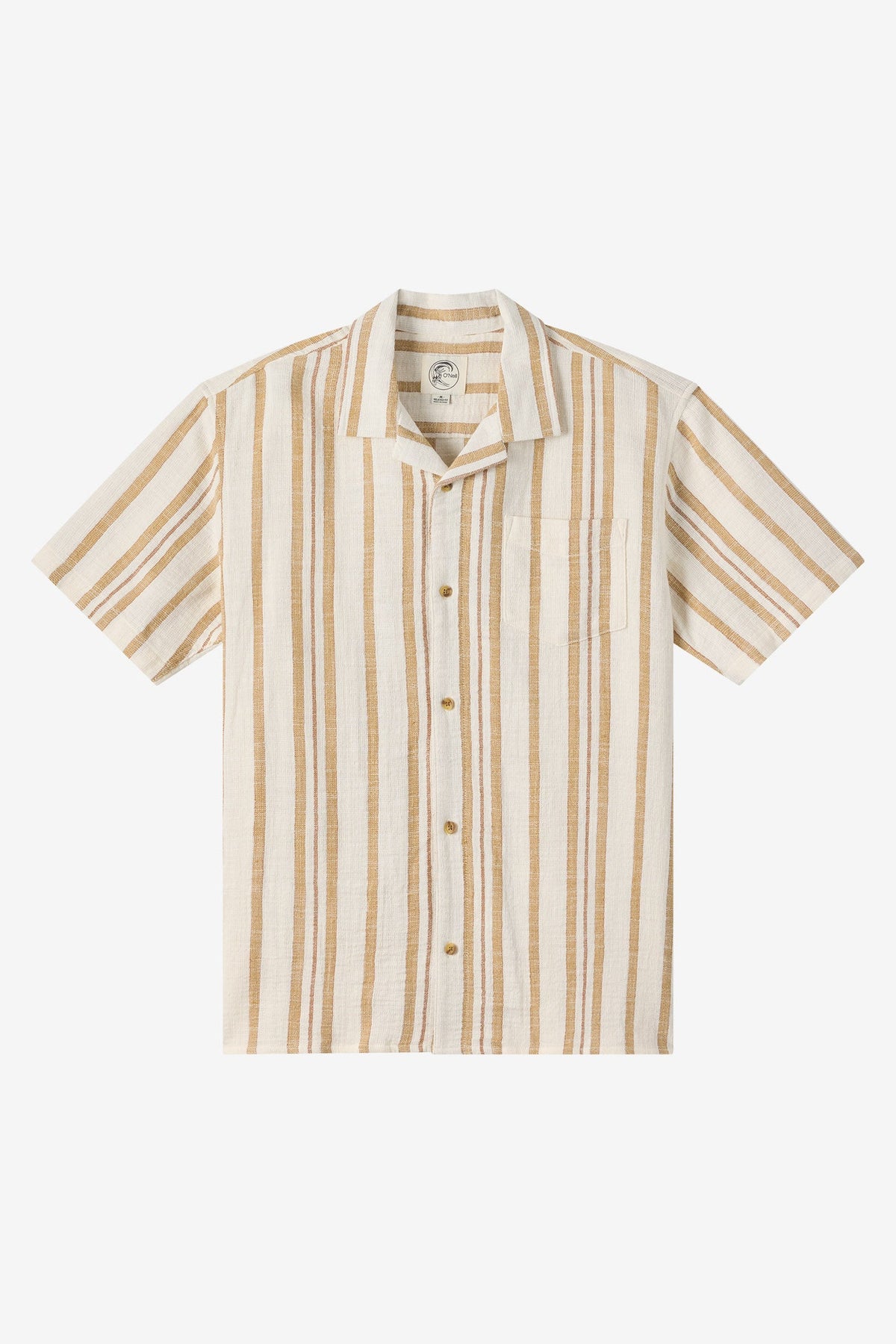 O'Neill OG Stripe S/S Woven Shirt-Tofu