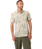 O'Neill Trvlr Perforated Printed Standard Woven Shirt-Lt Khaki