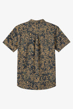 O'Neill Trvlr Perforated Printed Standard S/S Shirt-Black
