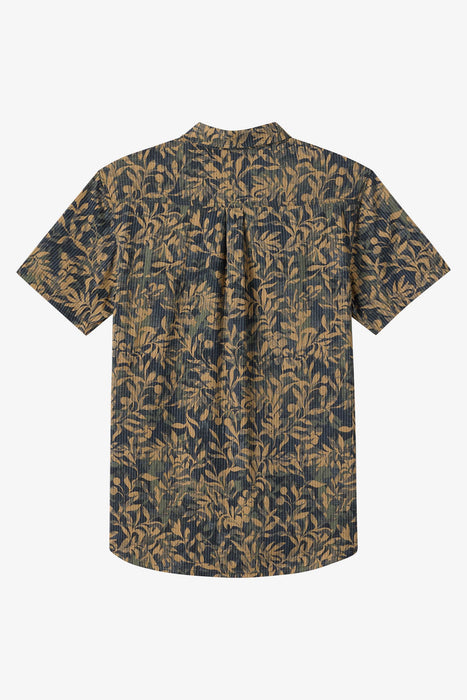 O'Neill Trvlr Perforated Printed Standard S/S Shirt-Black