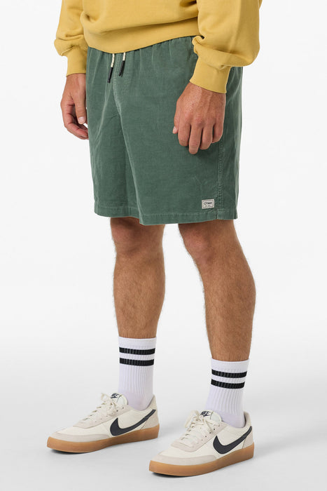 O'Neill OG Cord Elastic Waist 18 Shorts-Dark Forest