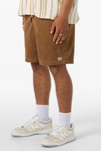 O'Neill OG Cord Elastic Waist 18'' Shorts-Toffee