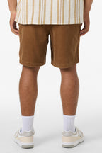 O'Neill OG Cord Elastic Waist 18'' Shorts-Toffee