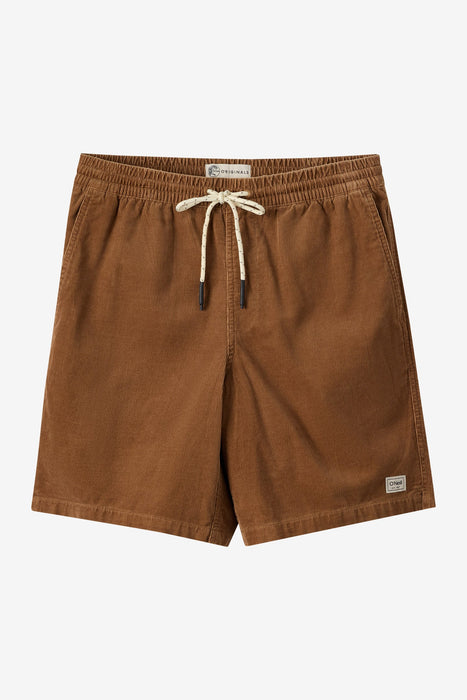 O'Neill OG Cord Elastic Waist 18'' Shorts-Toffee