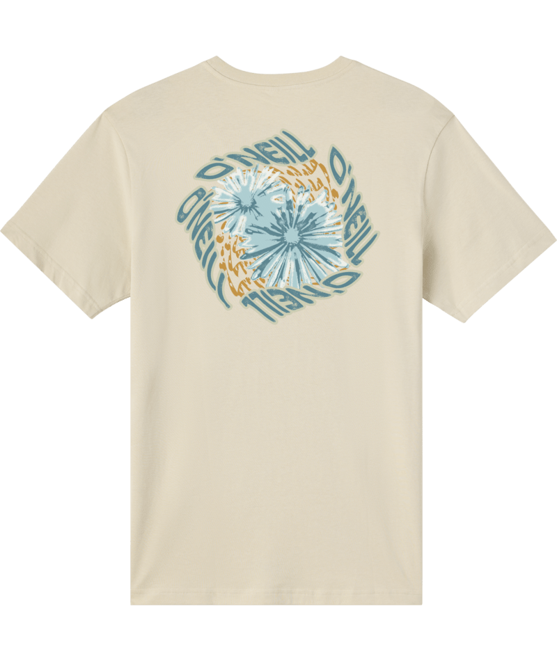 O'Neill Twisted Flowers Classic Tee-Lt Khaki