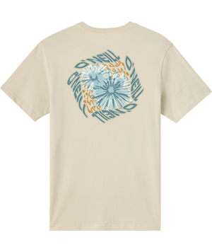 O'Neill Twisted Flowers Classic Tee-Lt Khaki