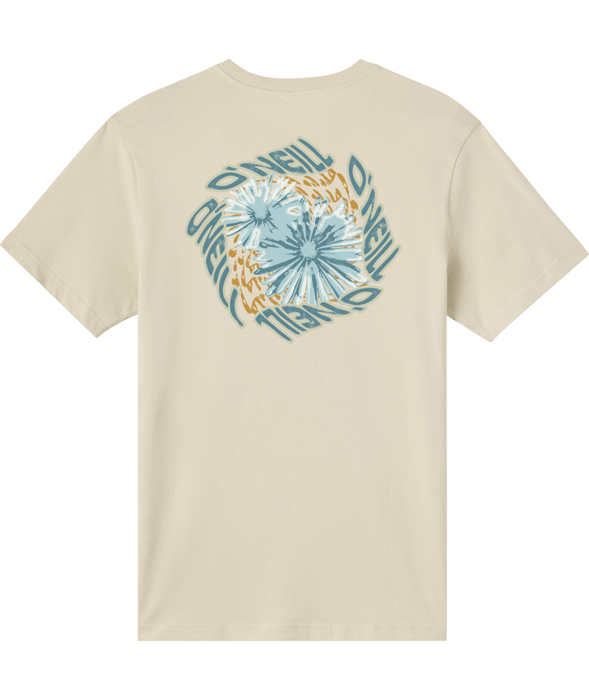 O'Neill Twisted Flowers Classic Tee-Lt Khaki