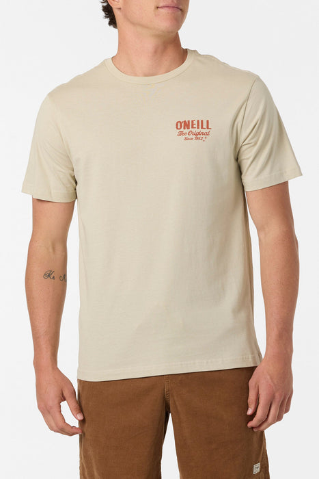 O'Neill Open Road S/S Classic Tee-Lt Khaki