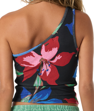O'Neill Celeste Floral Top-Black— Alternate View