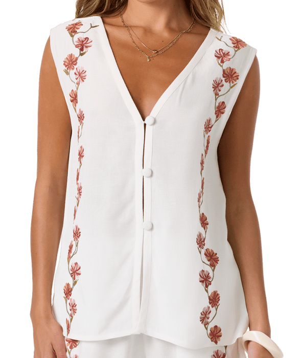 O'Neill Farren Floral Tank-Tofu
