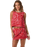 O'Neill Athena Floral Tank-Lifeguard Red
