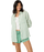 O'Neill Leni Stripe Relaxed L/S Shirt-Green