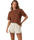 O'Neill Tropic Melt Scallop Shorts-Lt Khaki