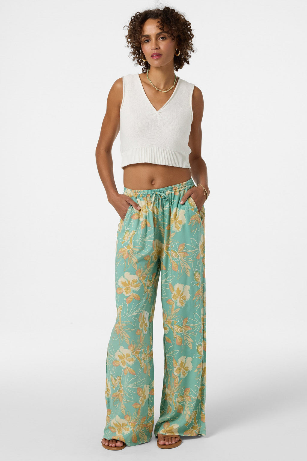 O'Neill Rosalie Tiki Pants-Green