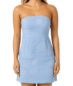 O'Neill Cassie Monstera Dress-Blue Glass