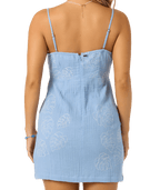 O'Neill Cassie Monstera Dress-Blue Glass