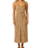 O'Neill Holly Animal Dress-Warm Sand