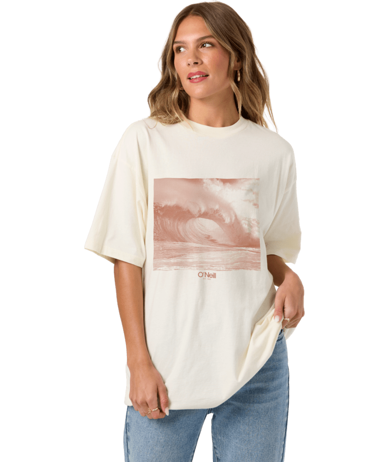 O'Neill OG Wave Tone Oversized Tee-Tofu