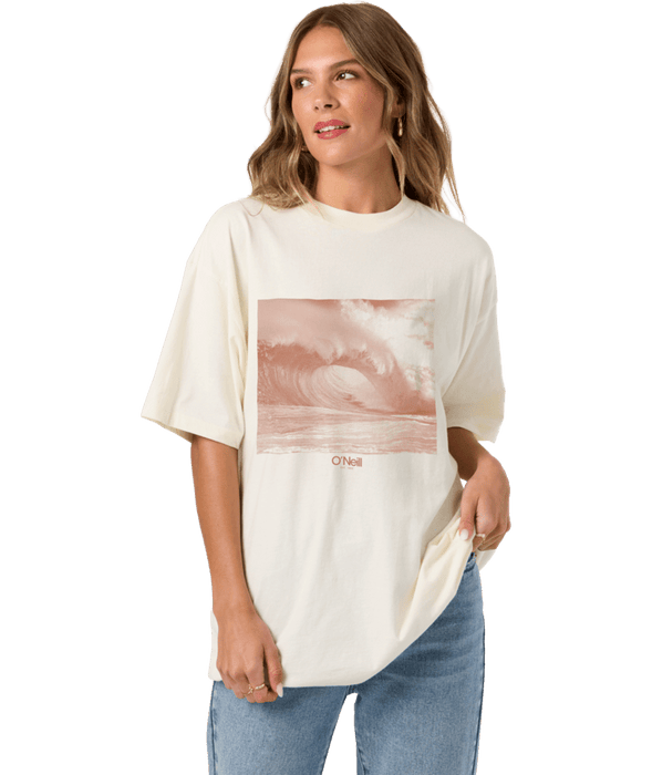 O'Neill OG Wave Tone Oversized Tee-Tofu