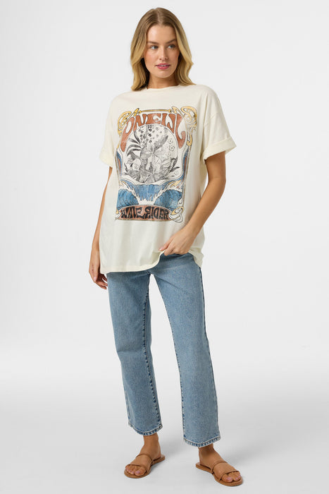 O'Neill Wave Rider Oversized Tee-Tofu
