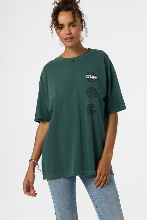 O'Neill OG Fish Eye Oversized Tee-Dark Forest