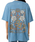 O'Neill Adorned Oversized Tee-Captain's Blue