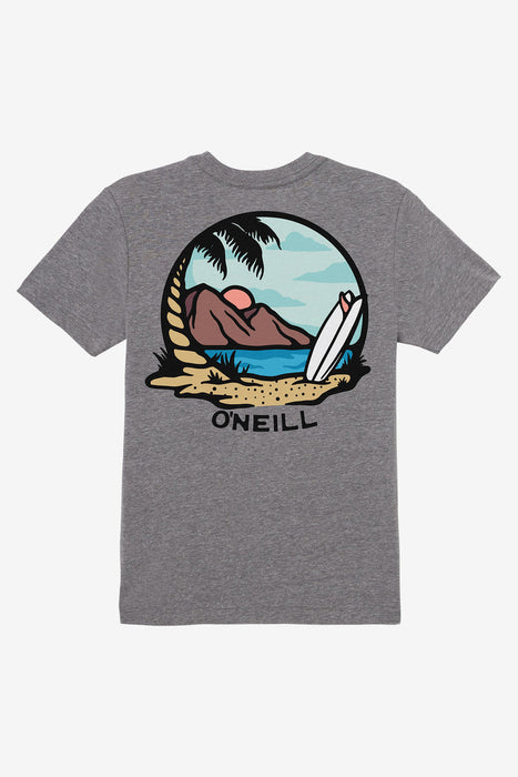 O'Neill Boys' Chunk Tee-Heather Grey