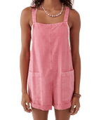 O'Neill Summerlin Solid Romper-Coral