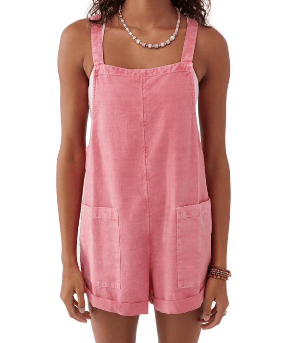 O'Neill Summerlin Solid Romper-Coral — REAL Watersports O'Neill Summerlin Solid Romper-Coral — REAL Watersports