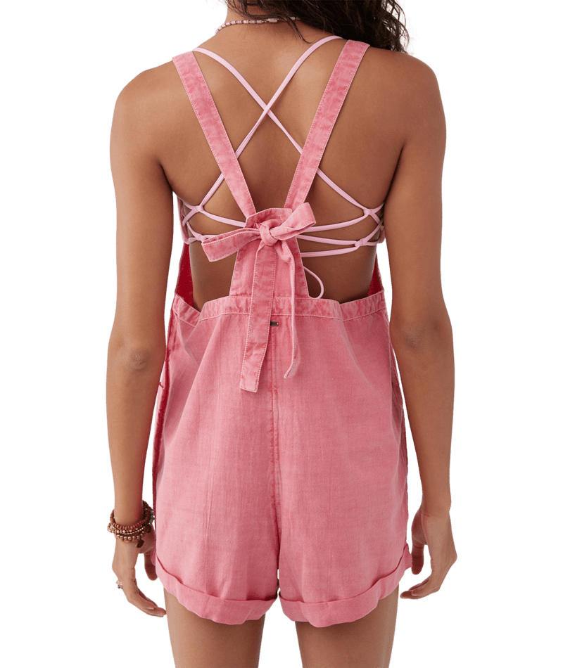 O'Neill Summerlin Solid Romper-Coral